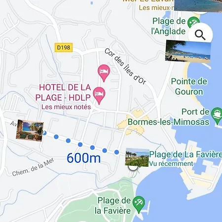 Le Tahiti 4 Pers 600m De La La Faviere Apartament Bormes-les-Mimosas